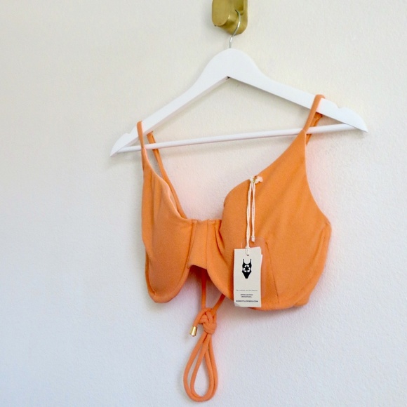 NEW! Kenny Flowers The Key West Terry Underwire Bikini Top SZ XL - Picture 4 of 8